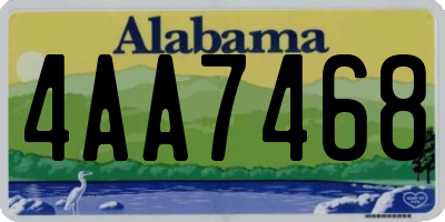 AL license plate 4AA7468