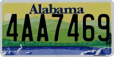 AL license plate 4AA7469