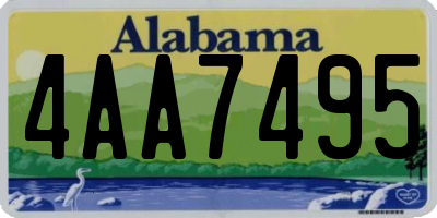 AL license plate 4AA7495