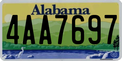 AL license plate 4AA7697