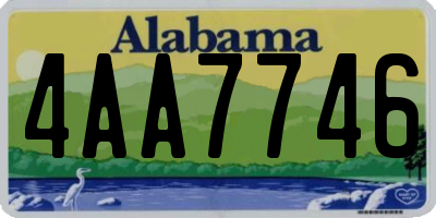 AL license plate 4AA7746