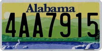 AL license plate 4AA7915