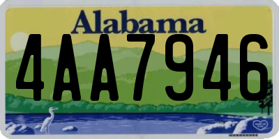 AL license plate 4AA7946
