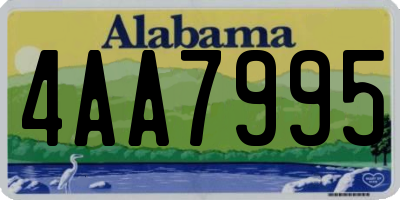 AL license plate 4AA7995