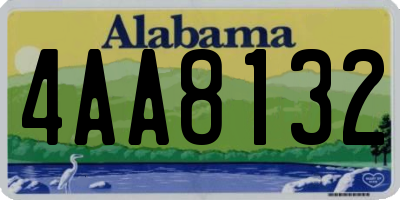 AL license plate 4AA8132
