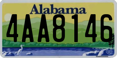 AL license plate 4AA8146