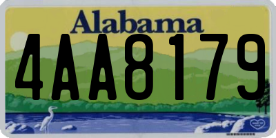 AL license plate 4AA8179