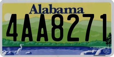 AL license plate 4AA8271