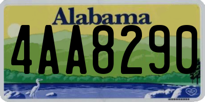 AL license plate 4AA8290