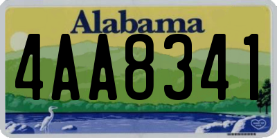 AL license plate 4AA8341