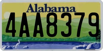 AL license plate 4AA8379