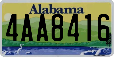AL license plate 4AA8416