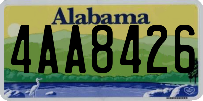 AL license plate 4AA8426