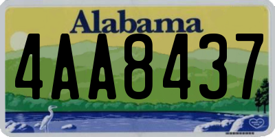 AL license plate 4AA8437
