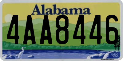 AL license plate 4AA8446