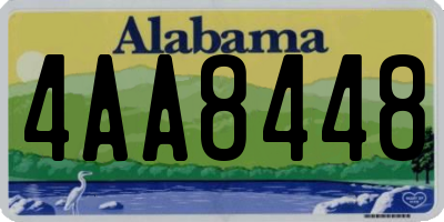 AL license plate 4AA8448