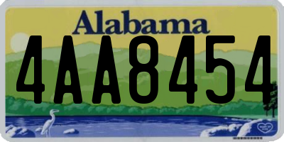 AL license plate 4AA8454