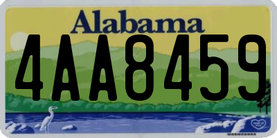 AL license plate 4AA8459
