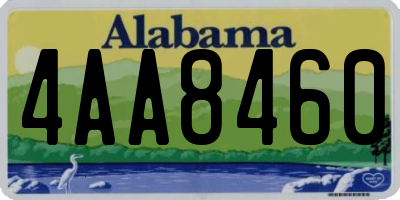AL license plate 4AA8460