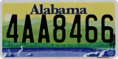 AL license plate 4AA8466