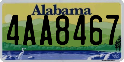 AL license plate 4AA8467