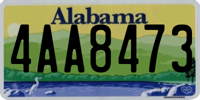 AL license plate 4AA8473