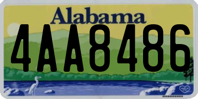 AL license plate 4AA8486