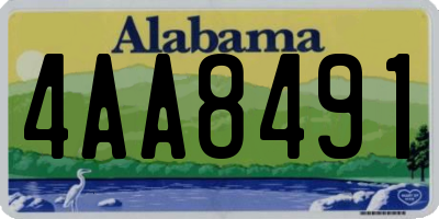 AL license plate 4AA8491