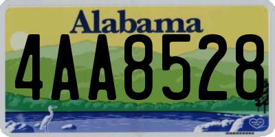 AL license plate 4AA8528