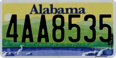 AL license plate 4AA8535