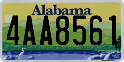 AL license plate 4AA8561