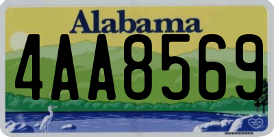 AL license plate 4AA8569