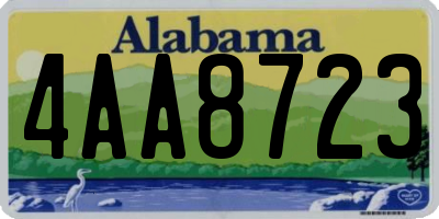 AL license plate 4AA8723