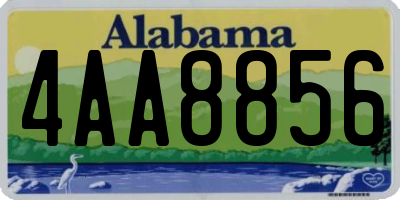 AL license plate 4AA8856