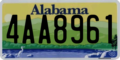 AL license plate 4AA8961