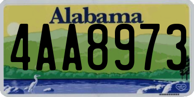 AL license plate 4AA8973
