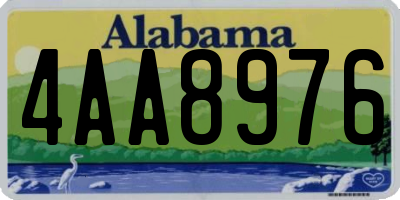 AL license plate 4AA8976