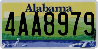 AL license plate 4AA8979