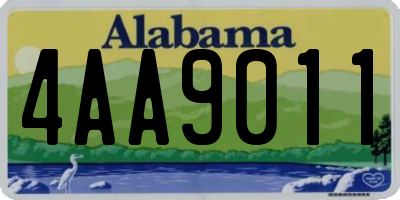 AL license plate 4AA9011
