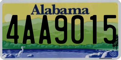 AL license plate 4AA9015