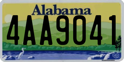 AL license plate 4AA9041