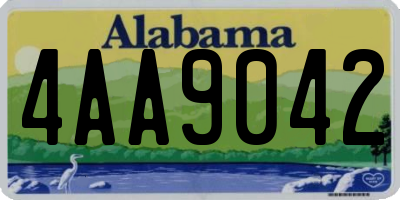 AL license plate 4AA9042