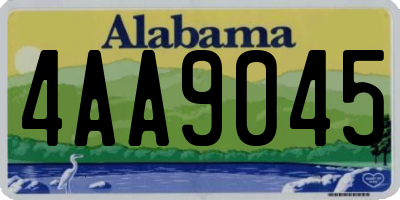 AL license plate 4AA9045