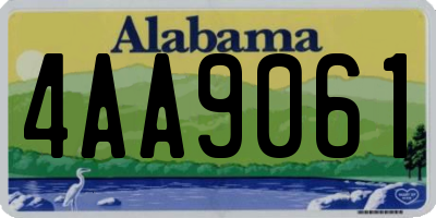 AL license plate 4AA9061