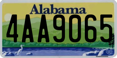 AL license plate 4AA9065
