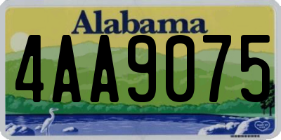 AL license plate 4AA9075