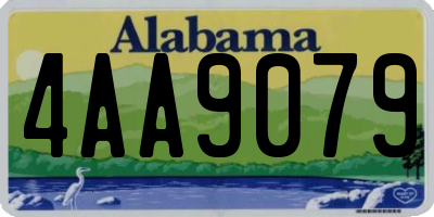 AL license plate 4AA9079