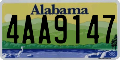 AL license plate 4AA9147