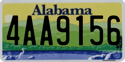 AL license plate 4AA9156