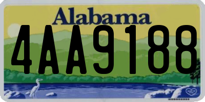 AL license plate 4AA9188